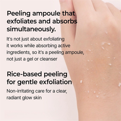 Peel Shot Glow Rice Peeling Ampoule Exfoliator Serum