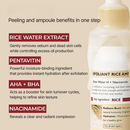 Peel Shot Glow Rice Peeling Ampoule Exfoliator Serum